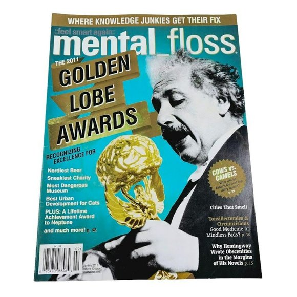 Mental Floss Magazine January February 2011 Golden Lobe Awards Knowledge Junkies - Picture 7 of 7